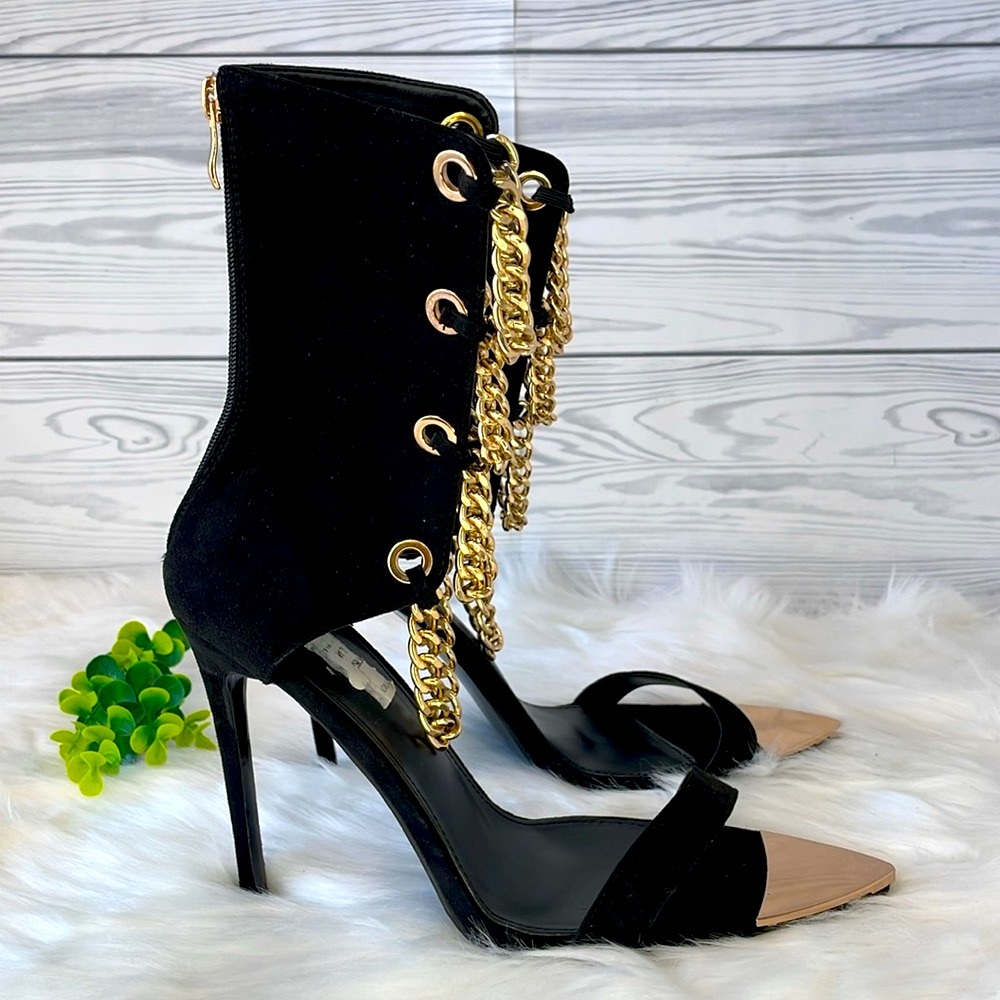 AZALEA WANG SHOW YOU THE WORLD STILETTO BOOTIE IN BLACK - Picture 5 of 13